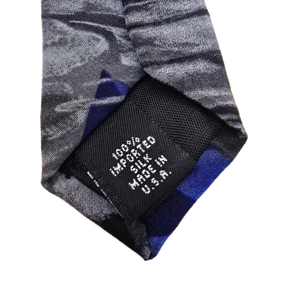 Grateful Dead Great Pyramid First Set Silk Necktie‎ Blue Grey Abstract Vintage